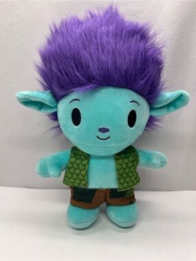 Trolls Teal Plush with Purple Hair - Dreamy Character Doll